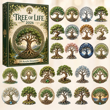 Celtic Tree Of Life Advent Calendar 2026 - 24-Day Countdown, Acrylic Charms Every Day Bring New Suprises