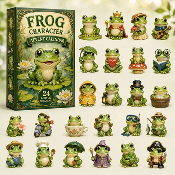 Character Frog Advent Calendar 2026 - 24-Day Countdown, Acrylic Charms Every Day Bring New Suprises
