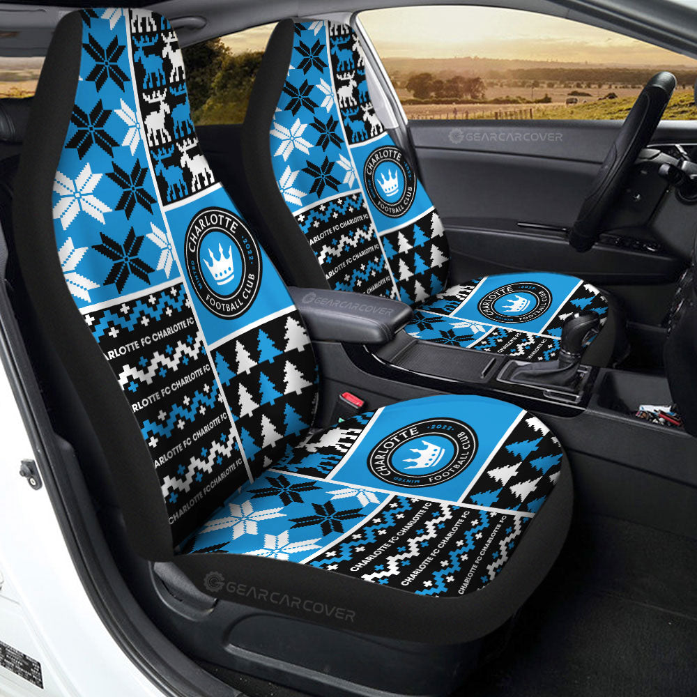Charlotte FC Car Seat Covers Custom Ugly Style Car Accessories