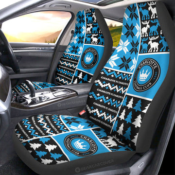 Charlotte FC Car Seat Covers Custom Ugly Style Car Accessories