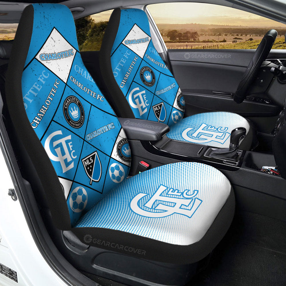 Charlotte FC Car Seat Covers Sporty Team Collection