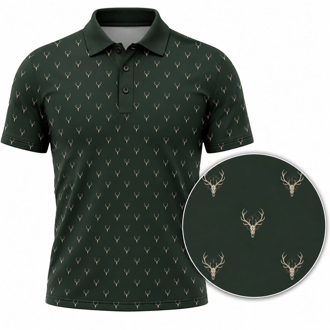 Deer Hunting - Polo Shirt HD03