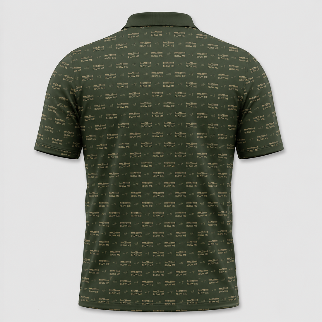 Funny Duck Hunting Polo ¨C Blow Me Duck Call Mens Golf Shirt