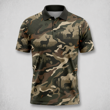 Deer Hunting - Polo Shirt AZ03