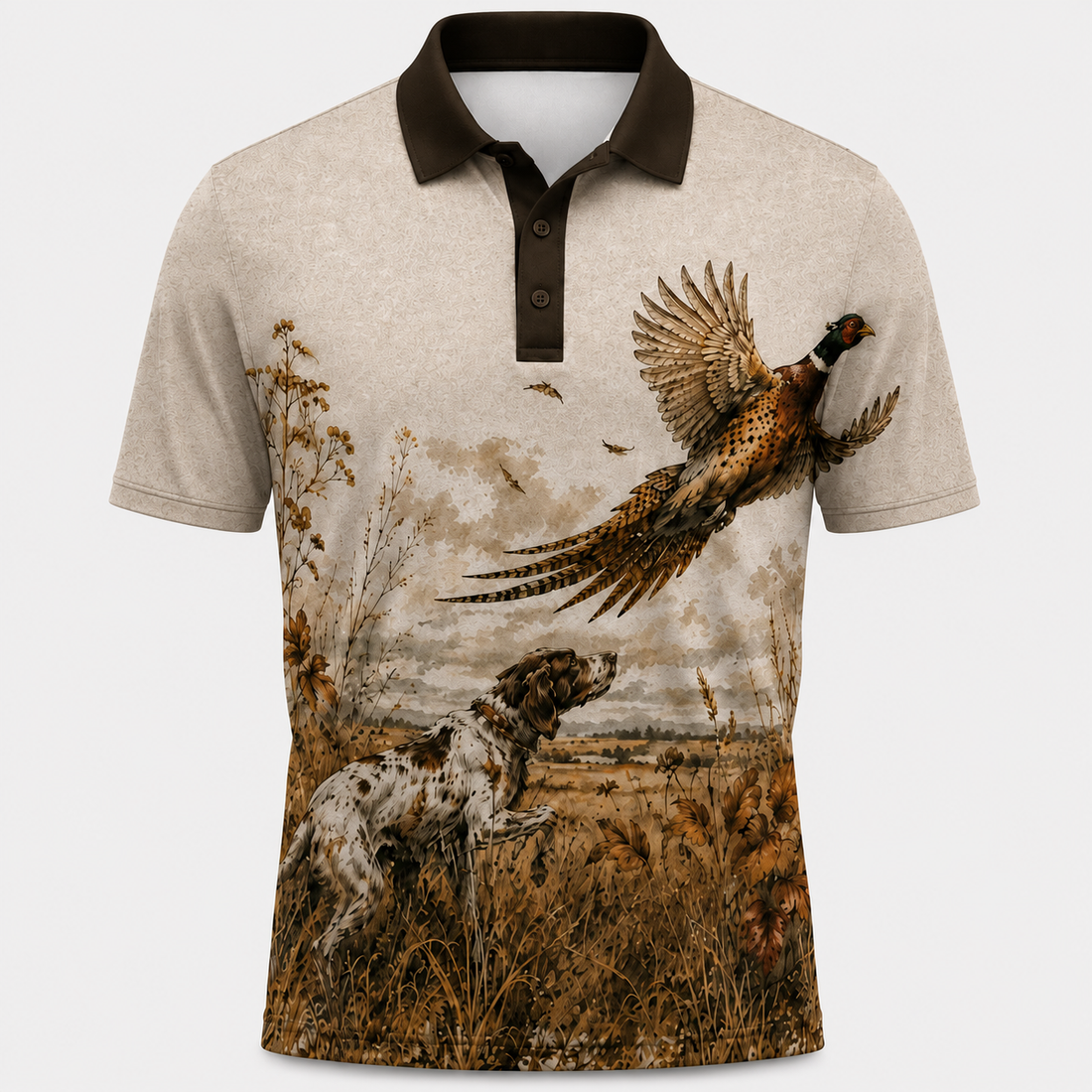 Pheasant Fishing Polo Shirt VCP1001