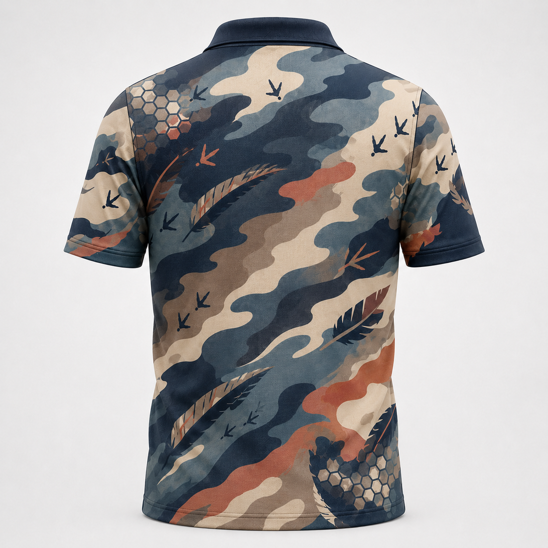 Wild Turkey Fan Camo Polo Shirt VCP1023