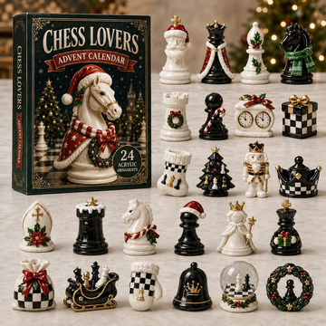 Chess Christmas Advent Calendar 2026 - 24-Day Countdown, Acrylic Charms Every Day Bring New Suprises