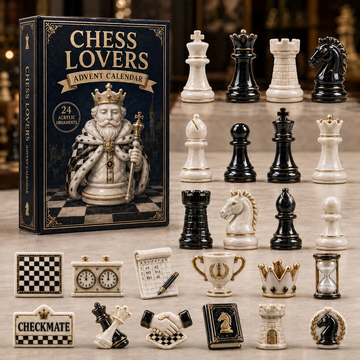 Chess Classic Advent Calendar 2026 - 24-Day Countdown, Acrylic Charms Every Day Bring New Suprises