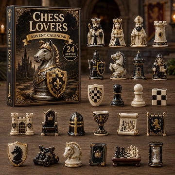 Chess Knight Advent Calendar 2026 - 24-Day Countdown, Acrylic Charms Every Day Bring New Suprises