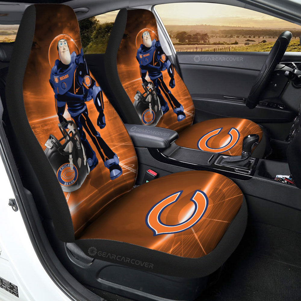 Chicago Bears Car Seat Covers Buzz Lightyear Car Accessories For Fan