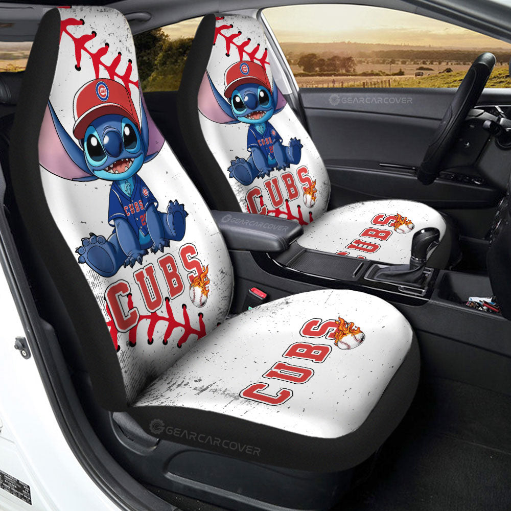 Chicago Cubs Car Seat Covers Stitch Theme Collection