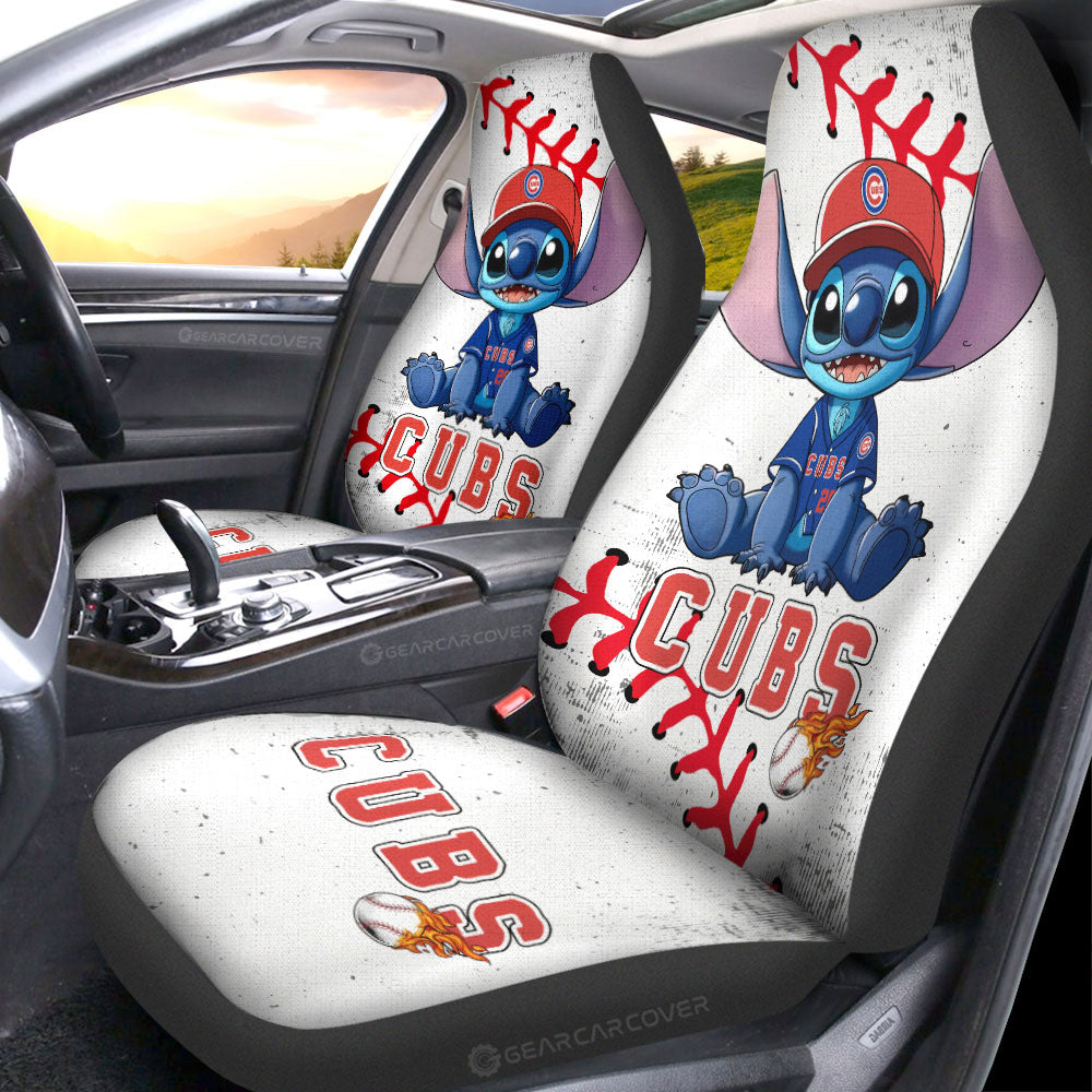 Chicago Cubs Car Seat Covers Stitch Theme Collection