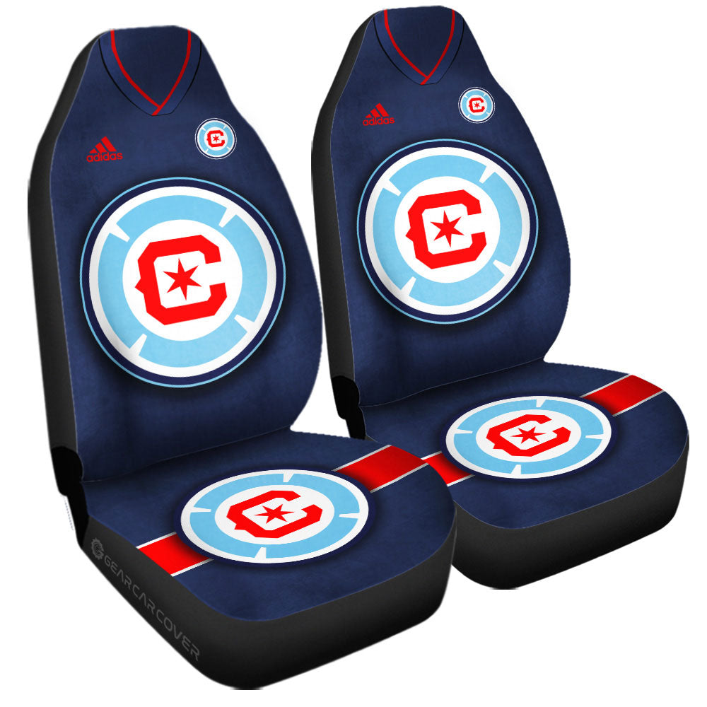 Chicago Fire FC Car Seat Covers Custom Car Accessories For Fans