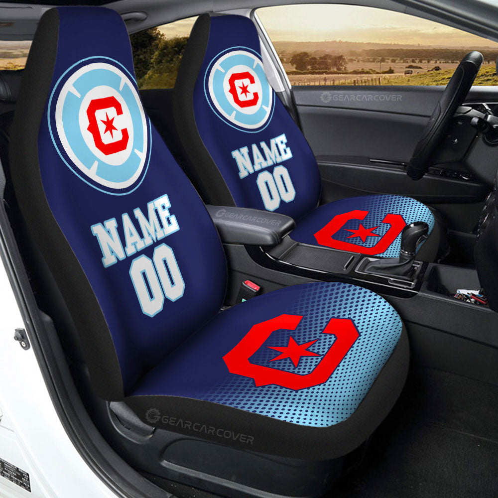 Chicago Fire FC Car Seat Covers Sporty Team Collection