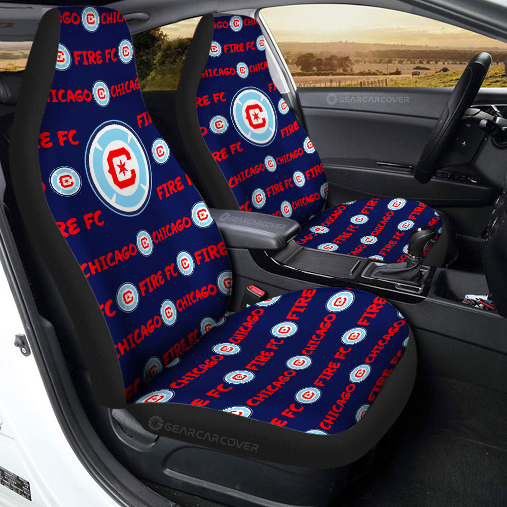 Chicago Fire FC Car Seat Covers Sporty Team Collection