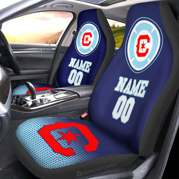 Chicago Fire FC Car Seat Covers Sporty Team Collection
