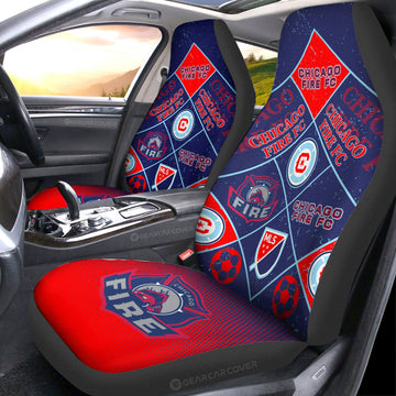 Chicago Fire FC Car Seat Covers Sporty Team Collection
