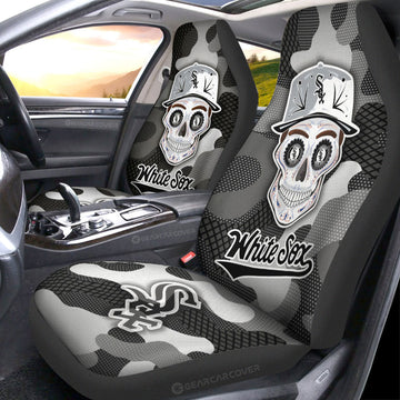 Chicago White Sox Car Seat Covers Skull Theme Collection