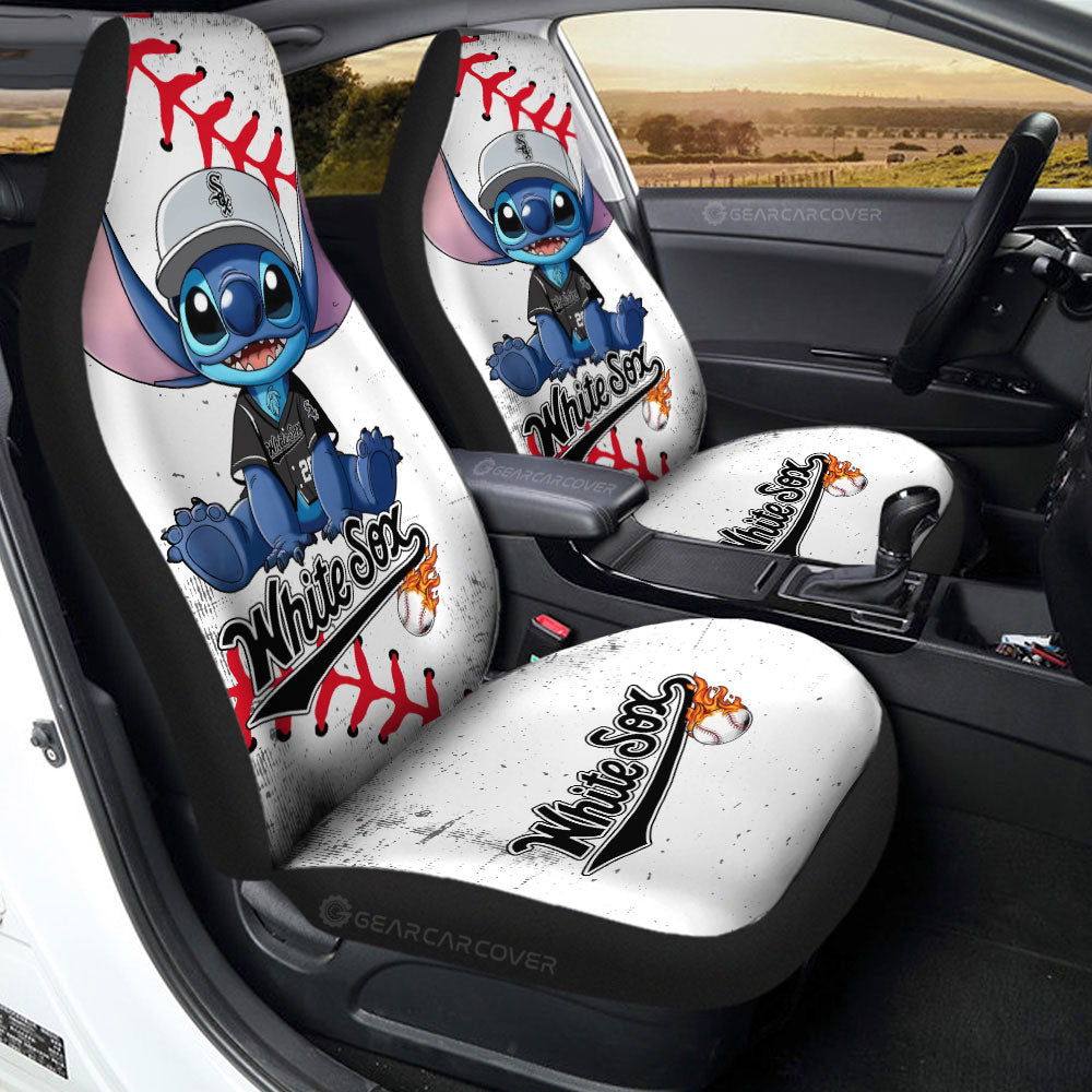 Chicago White Sox Car Seat Covers Stitch Theme Collection