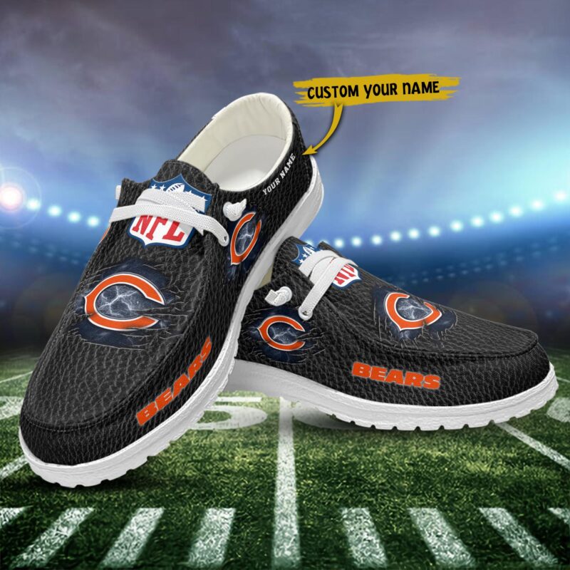 Chicago Bears Hey Dude Shoes -NFL Custom Name - Ingenious Gifts Your Whole Family