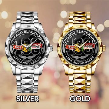 Chicago Blackhawks 100th Anniversary 2026 Alloy Luxury Quartz Watch – GNE4342