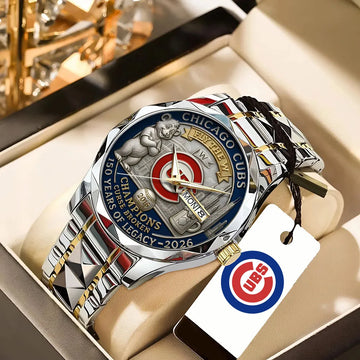 Chicago Cubs 150th Anniversary 2025 Alloy Luxury Quartz Watch – TANTN15876