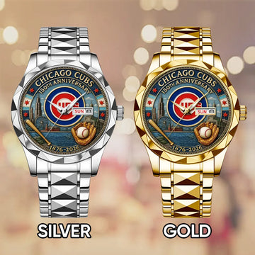 Chicago Cubs 150th Anniversary 2025 Alloy Luxury Quartz Watch – TANTN15877