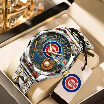 Chicago Cubs 150th Anniversary 2025 Alloy Luxury Quartz Watch – TANTN15877