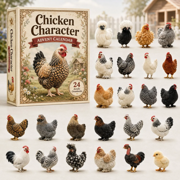 Chicken Character Advent Calendar 2026 - 24-Day Countdown, Acrylic Charms Every Day Bring New Suprises