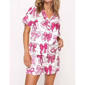 Christian Coquette Bows Pajama Set For Women