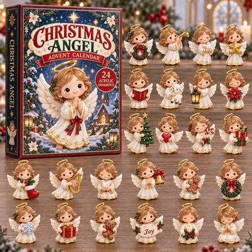 Christmas Angel Choir Advent Calendar 2026 - 24-Day Countdown, Acrylic Charms