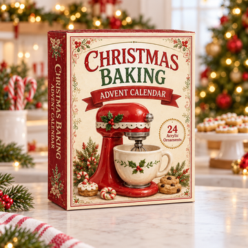 Christmas Baking Advent Calendar 2026 24 Day Festive Countdown Acrylic Charms Blind Box Gift For Baking Lovers