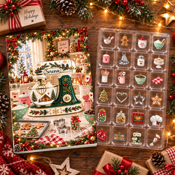 Christmas Baking Mixer Advent Calendar 2026 24 Day Spirits Countdown Acrylic Charms Blind Box Gift For Family