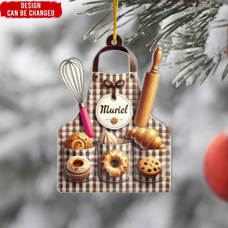 Christmas Baking Personalized Acrylic Ornament Christmas Baking Ornament Gift For Baking Lovers