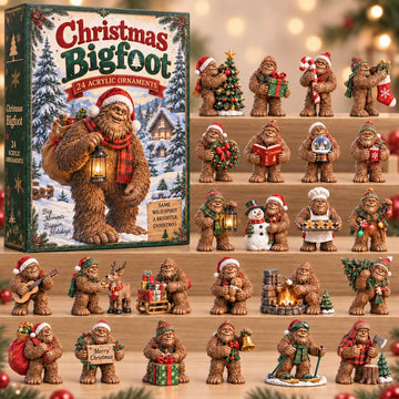 Christmas Bigfoot Advent Calendar 2026 - 24-Day Countdown, Acrylic Charms