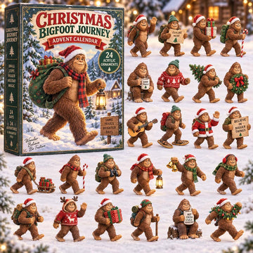 Christmas Bigfoot Journey Advent Calendar 2026 - 24-Day Countdown, Acrylic Charms