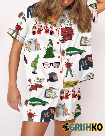 Christmas Classics Satin Pajama Set