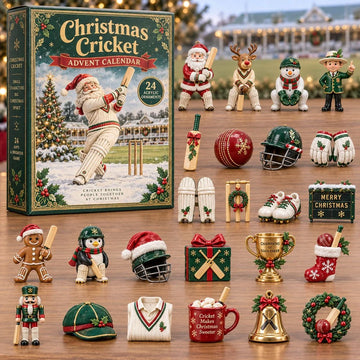 Christmas Cricket Advent Calendar 2026 - 24-Day Countdown, Acrylic Charms