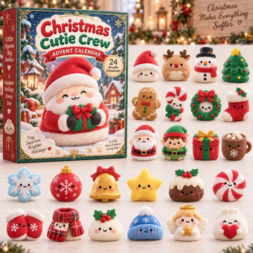 Christmas Cutie Crew Advent Calendar 2026 - 24-Day Countdown, Acrylic Charms
