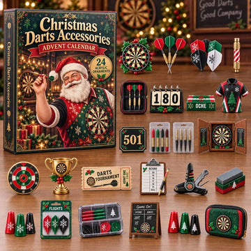 Christmas Darts Accessories Advent Calendar 2026 - 24-Day Countdown, Acrylic Charms