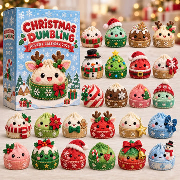 Christmas Dumpling Friends advent calendar 2026 - 24-Day Countdown, Acrylic Charms