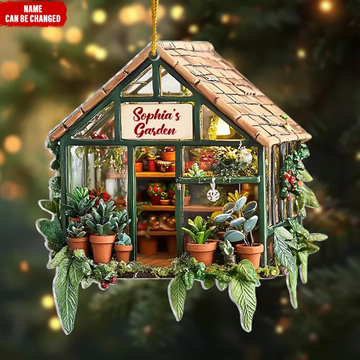 Christmas Garden For Plant Lovers Personalized Acrylic Ornament Christmas Gift For Plant Lovers Garden Ornament