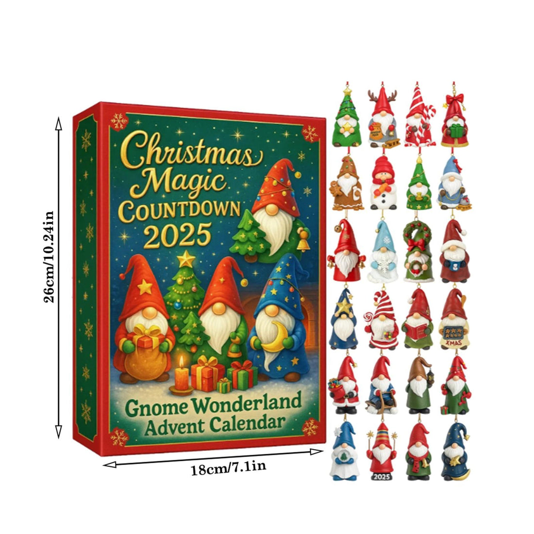 Christmas Gnome Wonderland Advent Calendar Magical Countdown Gift Box Christmas Gift Gift For Kids Christmas Decor