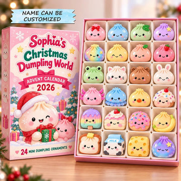Christmas Kawaii World Advent Calendar 2026 - 24-Day Countdown, Acrylic Charms