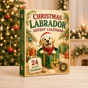 Christmas Labrador Advent Calendar 2026 24 Day Festive Countdown Acrylic Charms Blind Box Gift For Labrador Lovers