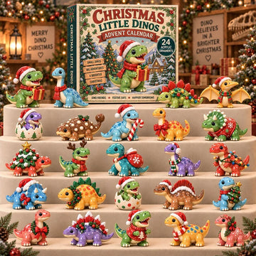Christmas Little Dinos Advent Calendar 2026 - 24-Day Countdown, Acrylic Charms