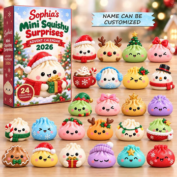 Christmas Mini Friends Advent Calendar 2026 - 24-Day Countdown, Acrylic Charms