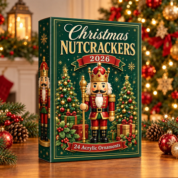 Christmas Nutcrackers Green Advent Calendar 2026 - 24-Day Festive Countdown, Acrylic Charms Blind Box - Gift For Family & Friends185