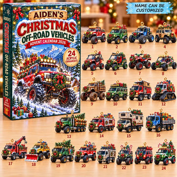 Christmas Off Road Advent Calendar 2026 - 24-Day Countdown, Acrylic Charms