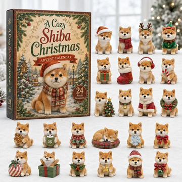 Christmas Shiba Advent Calendar 2026 - 24-Day Countdown, Acrylic Charms Every Day Bring New Suprises